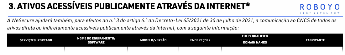 3. ATIVOS ACESSÍVEIS PUBLICAMENTE ATRAVÉS DA INTERNET