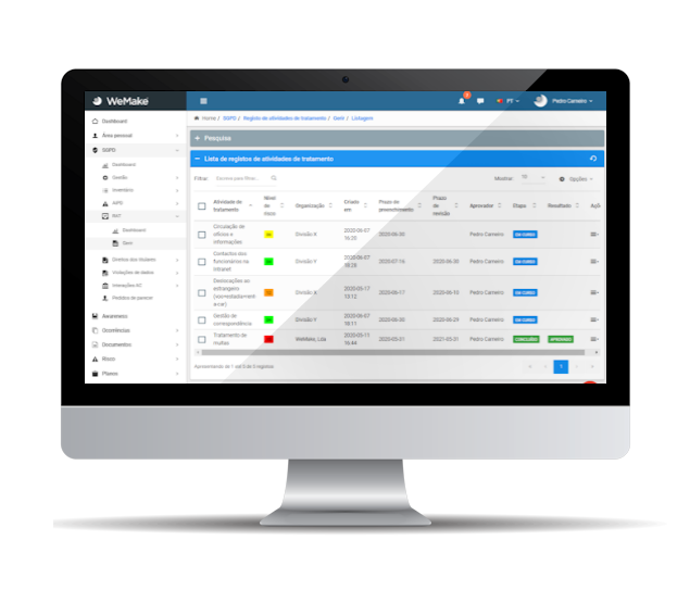 software SGPD - Sistema de Gestão de Proteção de Dados